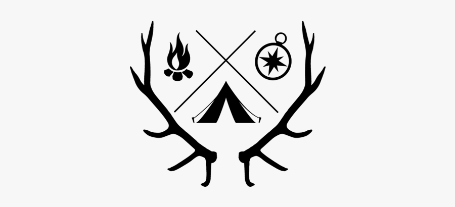 Faux Elk Antlers Set, Transparent Clipart