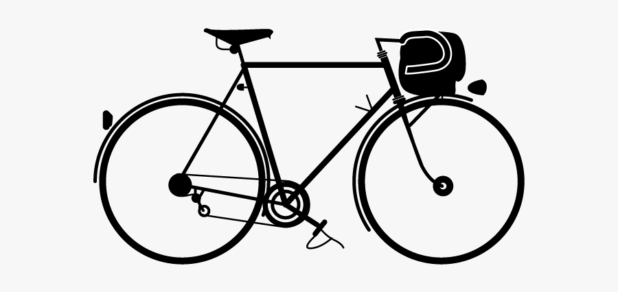 Illustration Philip Williamson - Dessin Vélo Fixie, Transparent Clipart