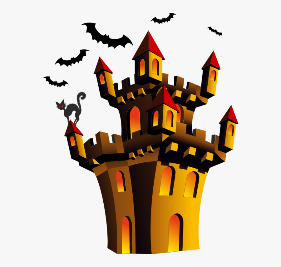 Transparent Haunted House Clipart Free - Portable Network Graphics, Transparent Clipart