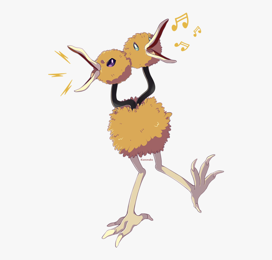 Doduo Used Growl By Quartette - Doduo Transparent, Transparent Clipart