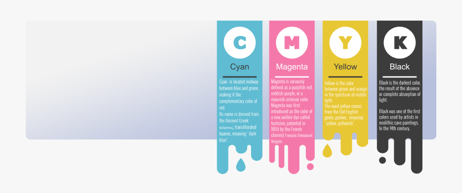 Cmyk Infographic, Transparent Clipart