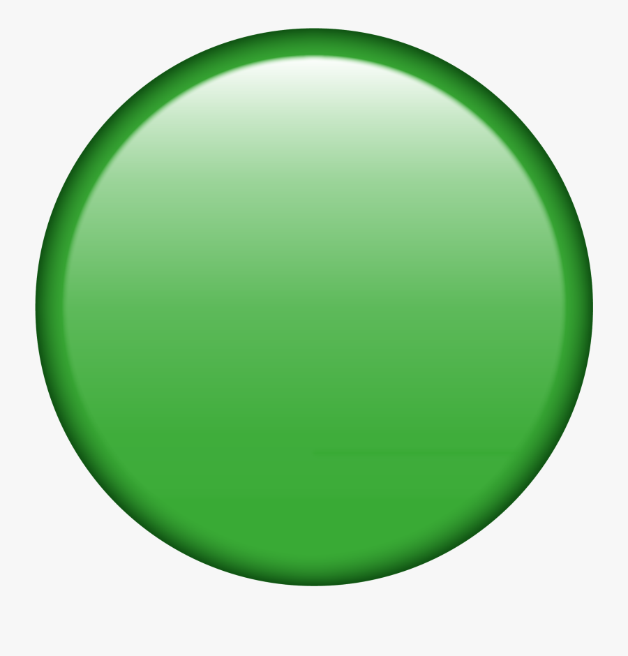 Green Circle Emoji, Transparent Clipart
