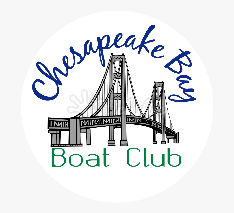 Chesapeake Bay Boat Club Static Cling - Label, Transparent Clipart