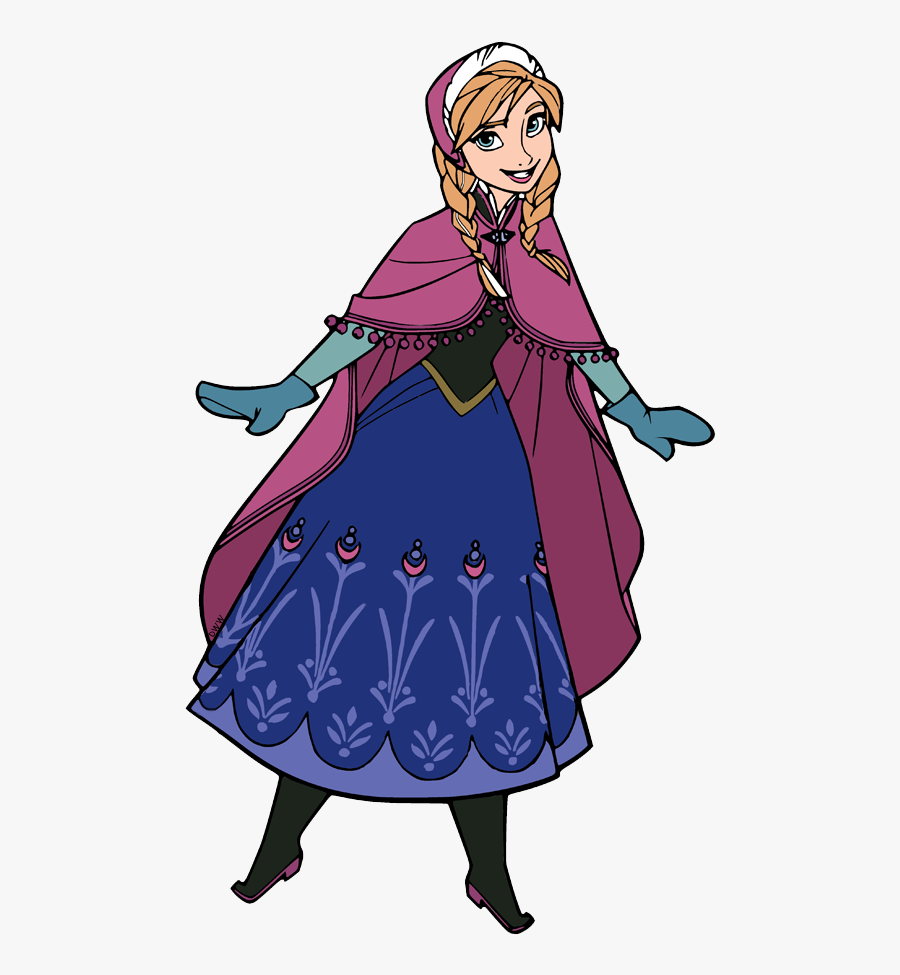 Anna Frozen Clip Art, Transparent Clipart
