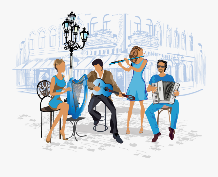 Traditional Irish Music And Instruments History And Irish Music Illustration , Free