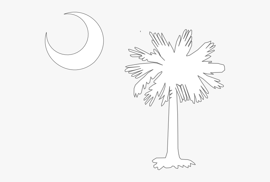 South Carolina State Flag, Transparent Clipart