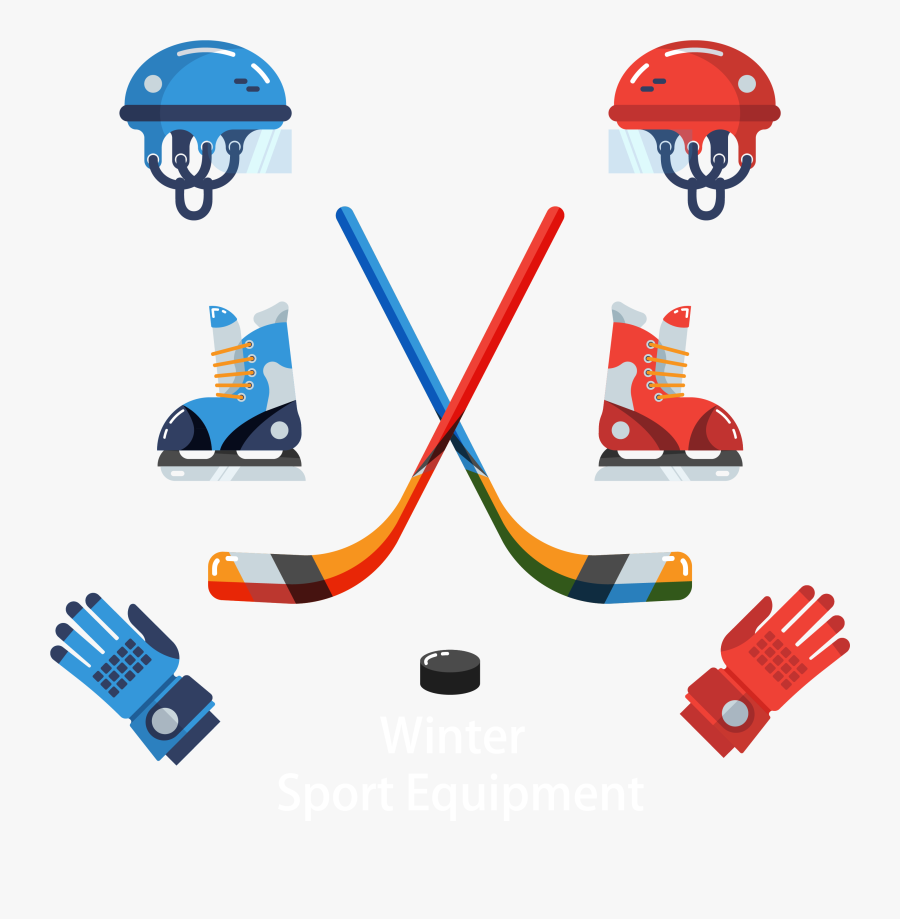 Hockey Element Vector Png, Transparent Clipart