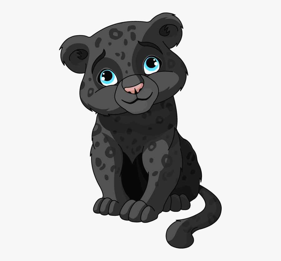 Panther Cub - Panther Cub Cartoon, Transparent Clipart
