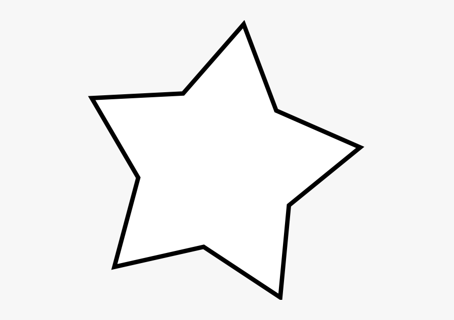 Star - Line - Clipart - Transparent Background Clipart White Star, Transparent Clipart