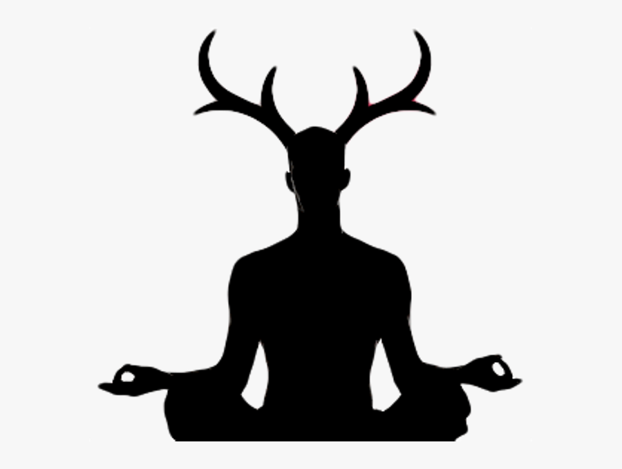 And White,stencil - Buddhist Witch, Transparent Clipart
