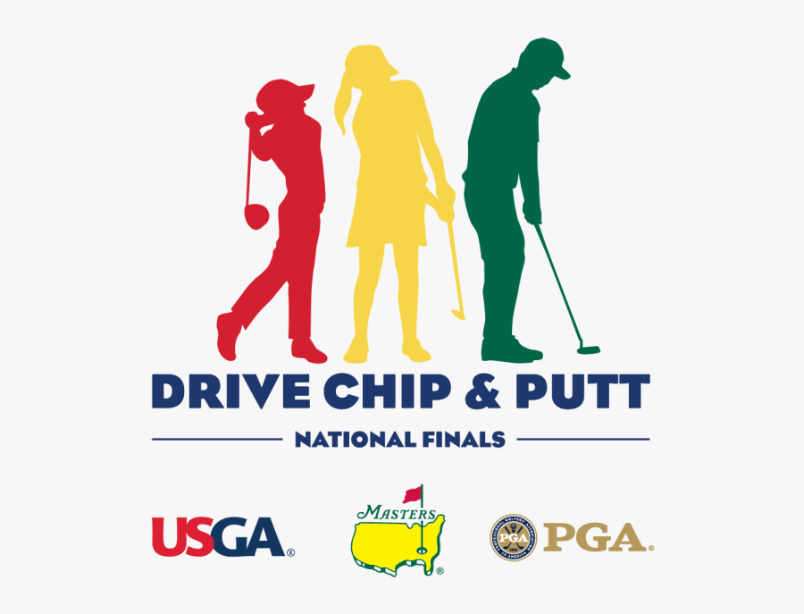 Pga - Drive Chip And Putt Logo, Transparent Clipart