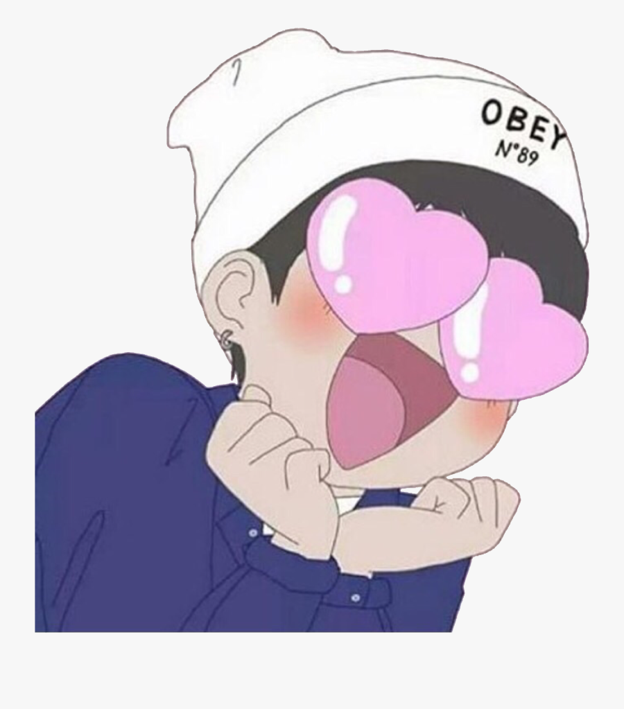 #obey #heart #hearts #hearteyes #anime #animeboy #kawaii - Anime Heart Eyes...