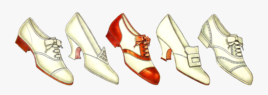 Vintage Shoes Art, Transparent Clipart