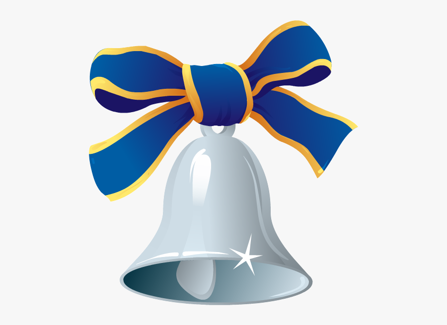 Blue Christmas Bell Png, Transparent Clipart