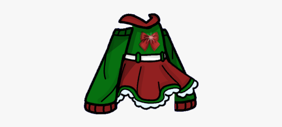 Gacha Gachalife Christmas Dress Gachadress Freetoedit, Transparent Clipart