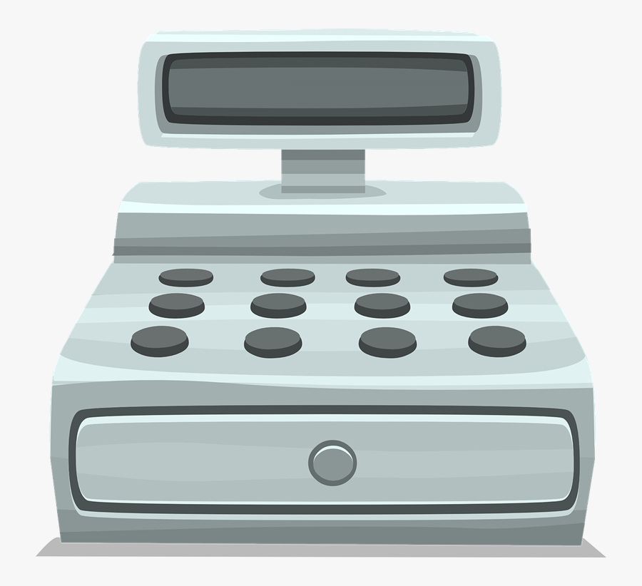 Transparent Store Clerk Clipart - Cash Register Clipart Png, Transparent Clipart