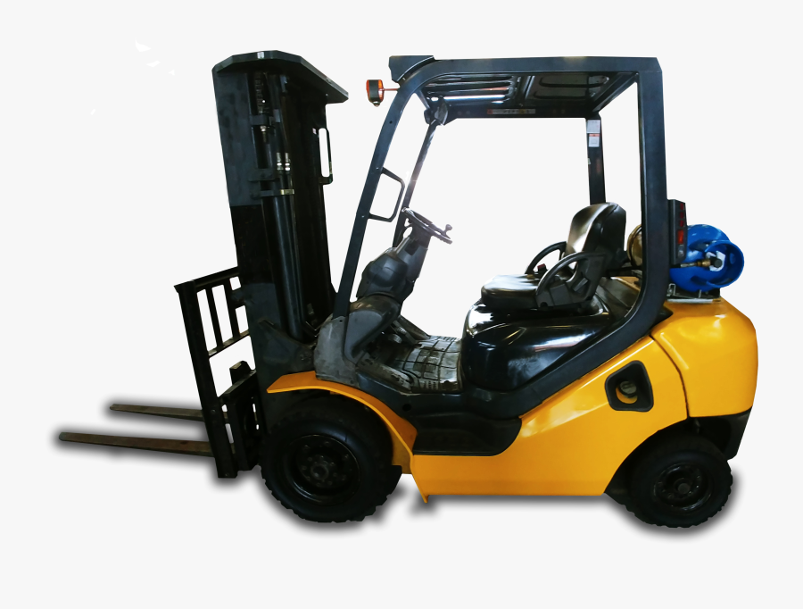 Forklift-truck - Wood, Transparent Clipart