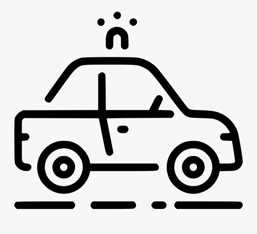 Police Car - Icons Electric Car Png, Transparent Clipart