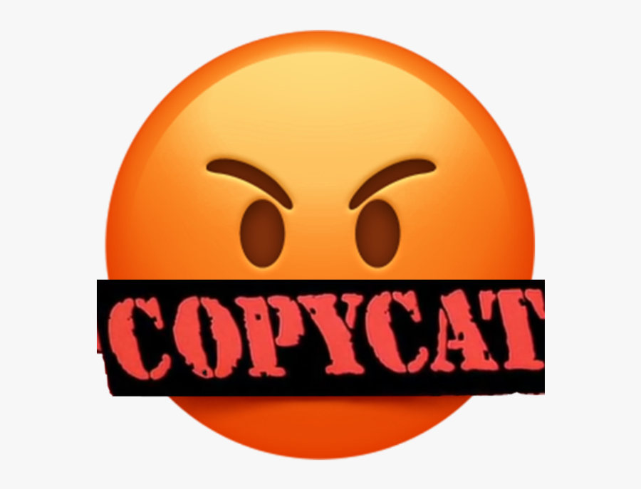 #copycat#emoji#mad - Smiley, Transparent Clipart
