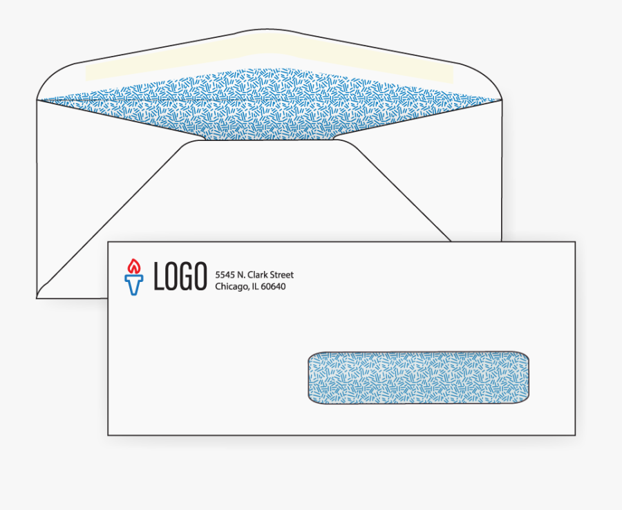 Custom - #10 Envelope Right Side Window, Transparent Clipart