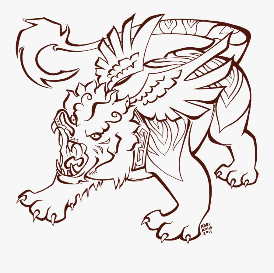 Pekingese Chinese Guardian Lions German Shepherd Bulldog - Illustration, Transparent Clipart