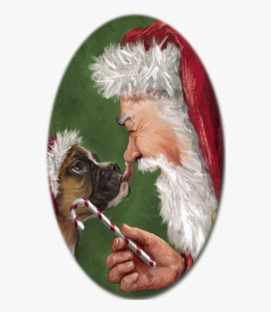 Merry Christmas Boxer Dog, Transparent Clipart