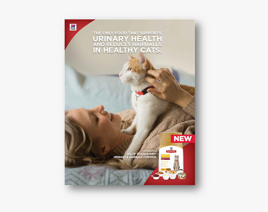 Hill's Science Cat Ad, Transparent Clipart
