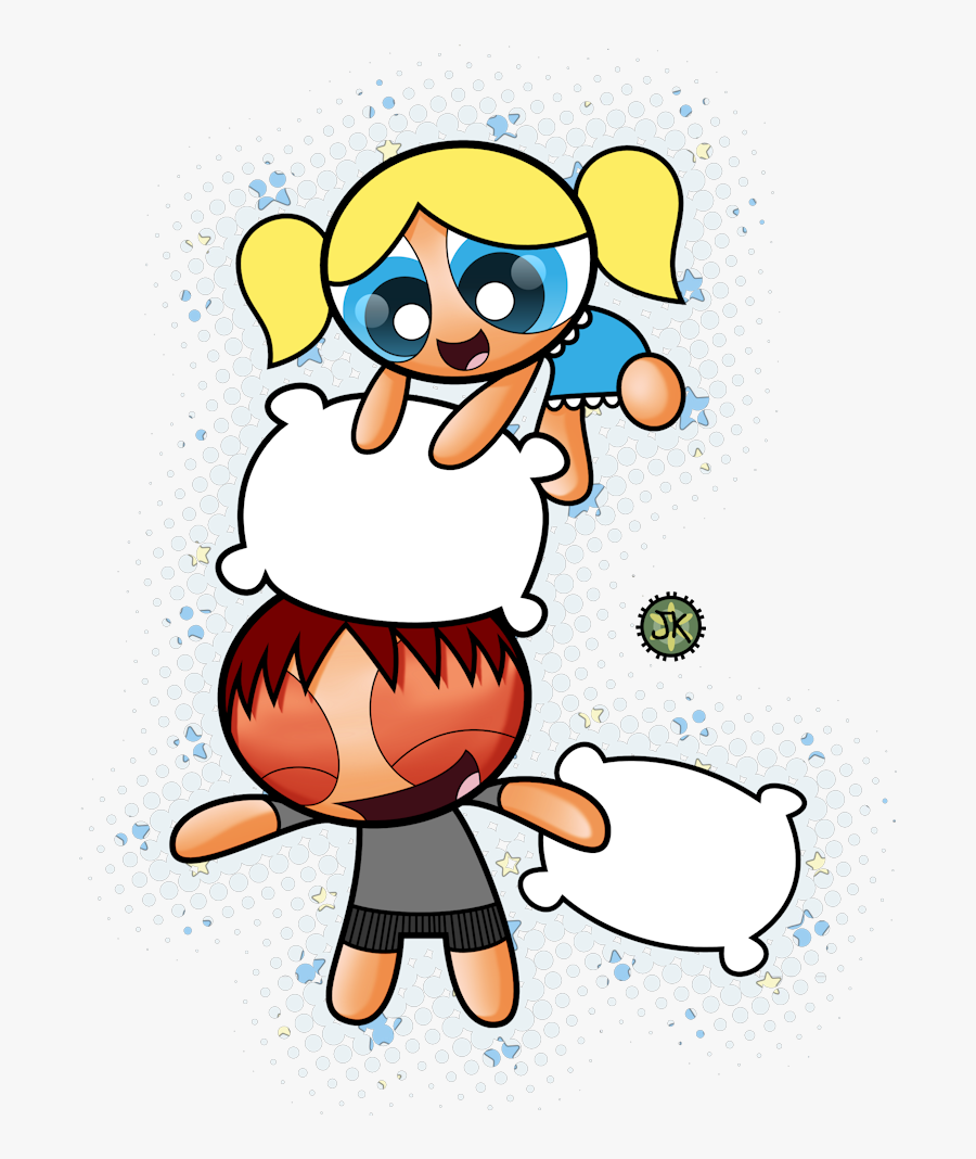 Cartoon Fight - Animated Pillow Fight Cartoon Pillow, Transparent Clipart