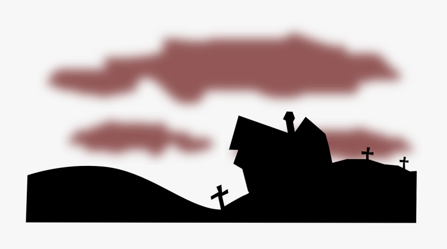Graveyard Night Spooky - Graveyard Vector Png, Transparent Clipart