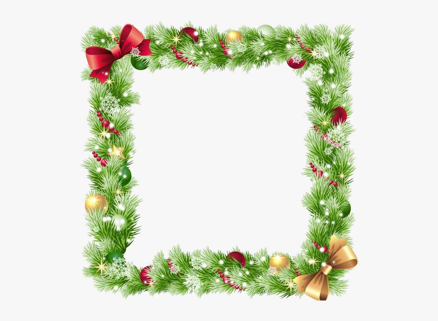 Square Christmas Frame Background Png - Transparent Christmas Border Png, Transparent Clipart