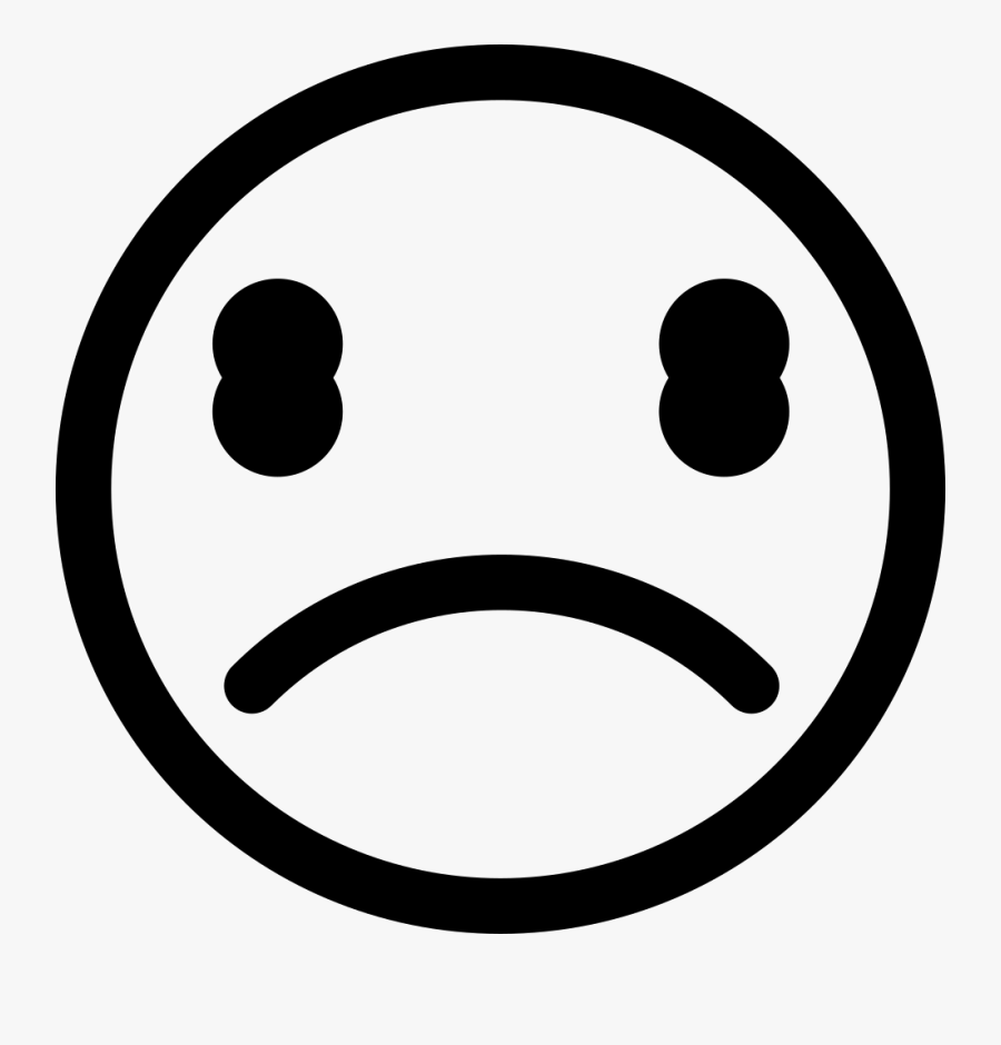 Cry Face Comments - Emoticons Depressed, Transparent Clipart