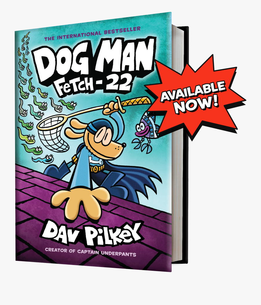 New Dog Man Books, Transparent Clipart