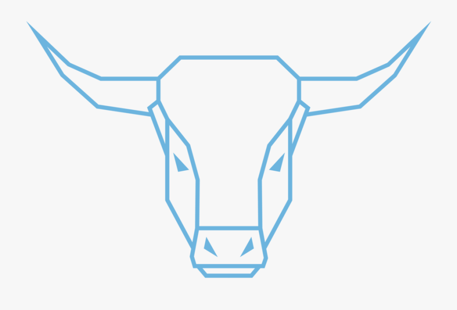 Blueox Logo Oxhead Blue, Transparent Clipart