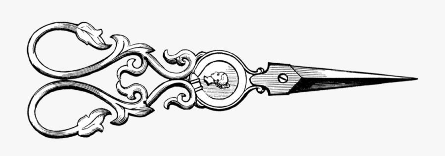 Scissors Clipart Vintage 7, Transparent Clipart