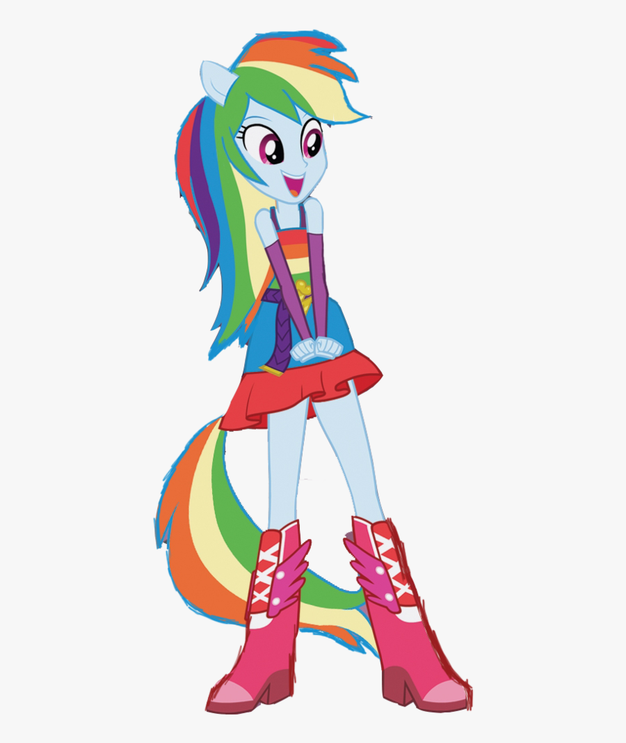 Rainbow Dash My Little Pony - Rainbow Dash My Little Pony Equestria Girl Rarity, Transparent Clipart
