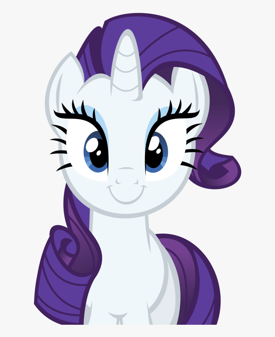 Rarity Vector - My Little Pony Rarity Face, Transparent Clipart