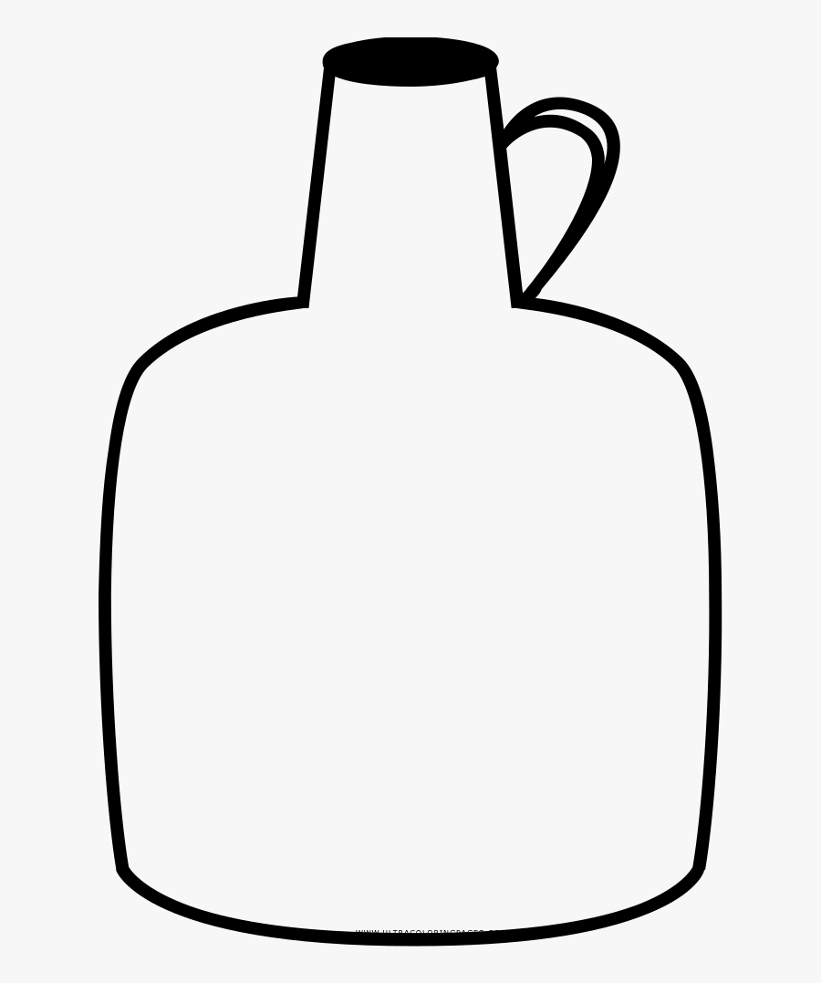 Botella Página Para Colorear - Line Art, Transparent Clipart