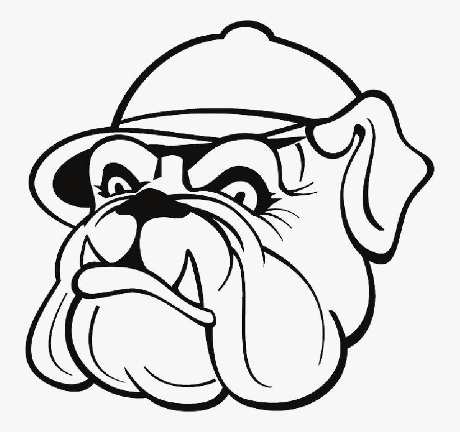 Pin Bulldog Outline Clip Art - Bulldog Drawing, Transparent Clipart
