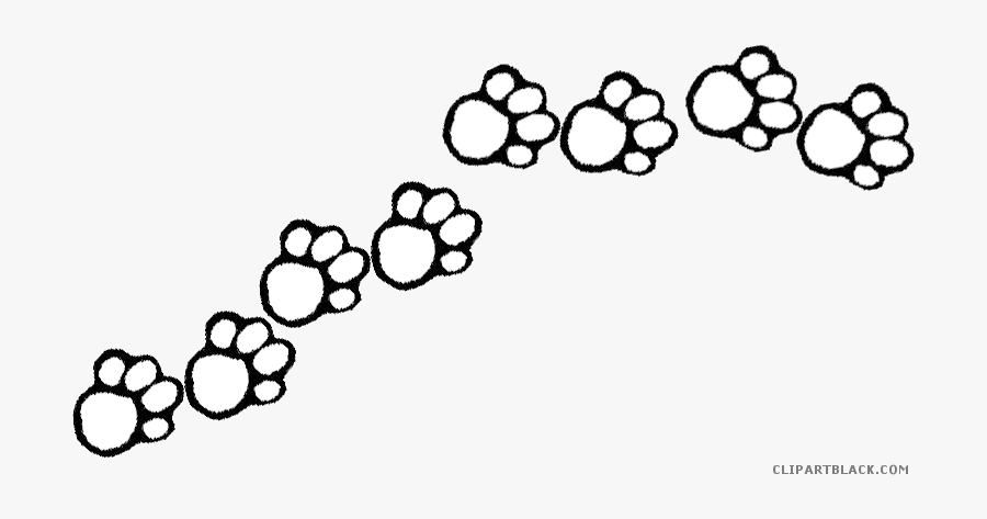 Paw Clipart Bulldog Georgia - Clipart Black And White Paw Print, Transparent Clipart