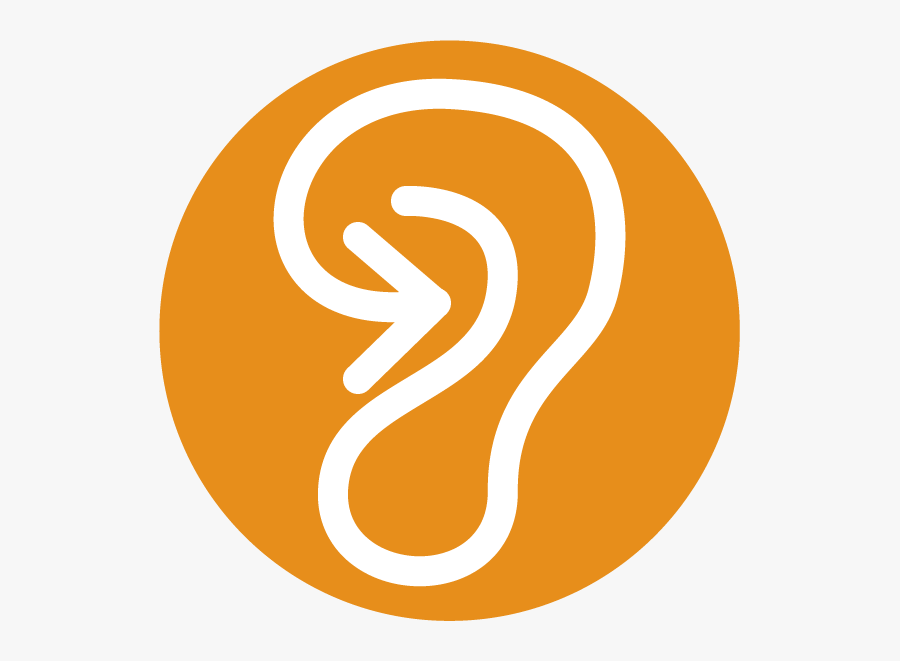 Ear Clipart Audiology - Circle, Transparent Clipart