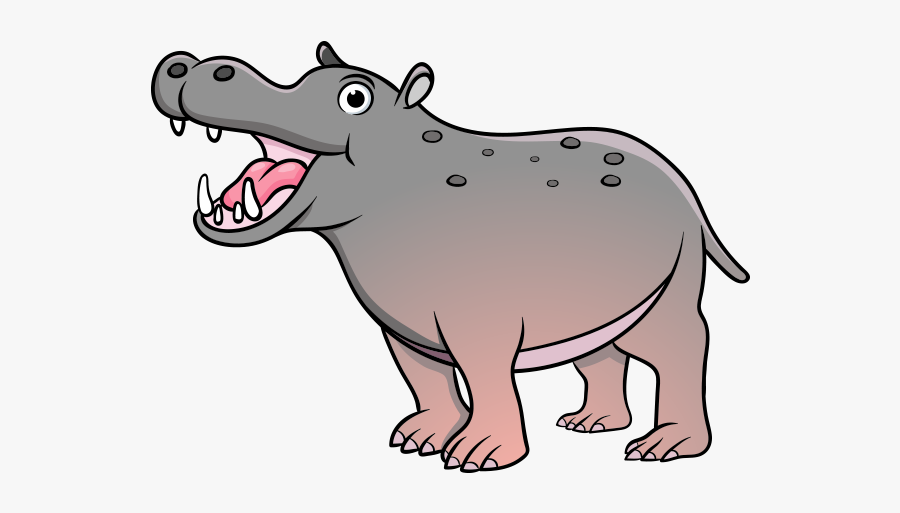 Clipart Su Aygırı - Su Aygırı Çizgi Film, Transparent Clipart