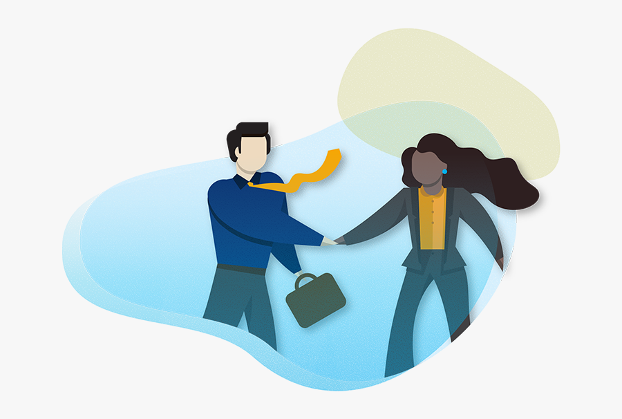 Illustration Of Man And Woman Working - Ice Dancing, Transparent Clipart