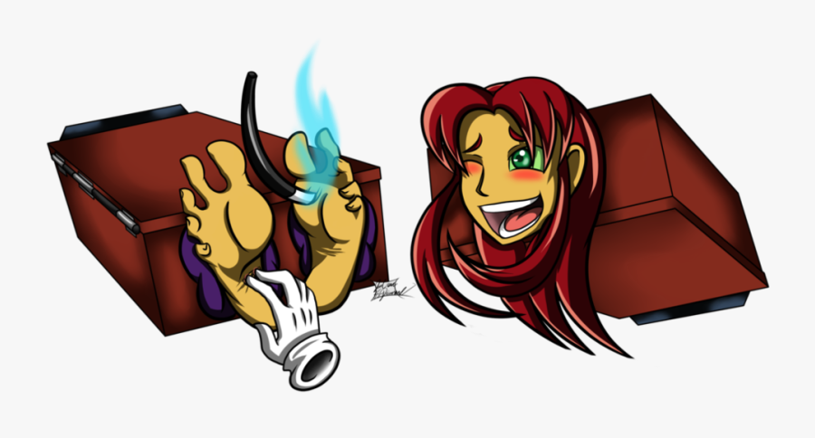 Transparent Starfire Clipart - Teen Titans Starfire S Foot, Transparent Clipart