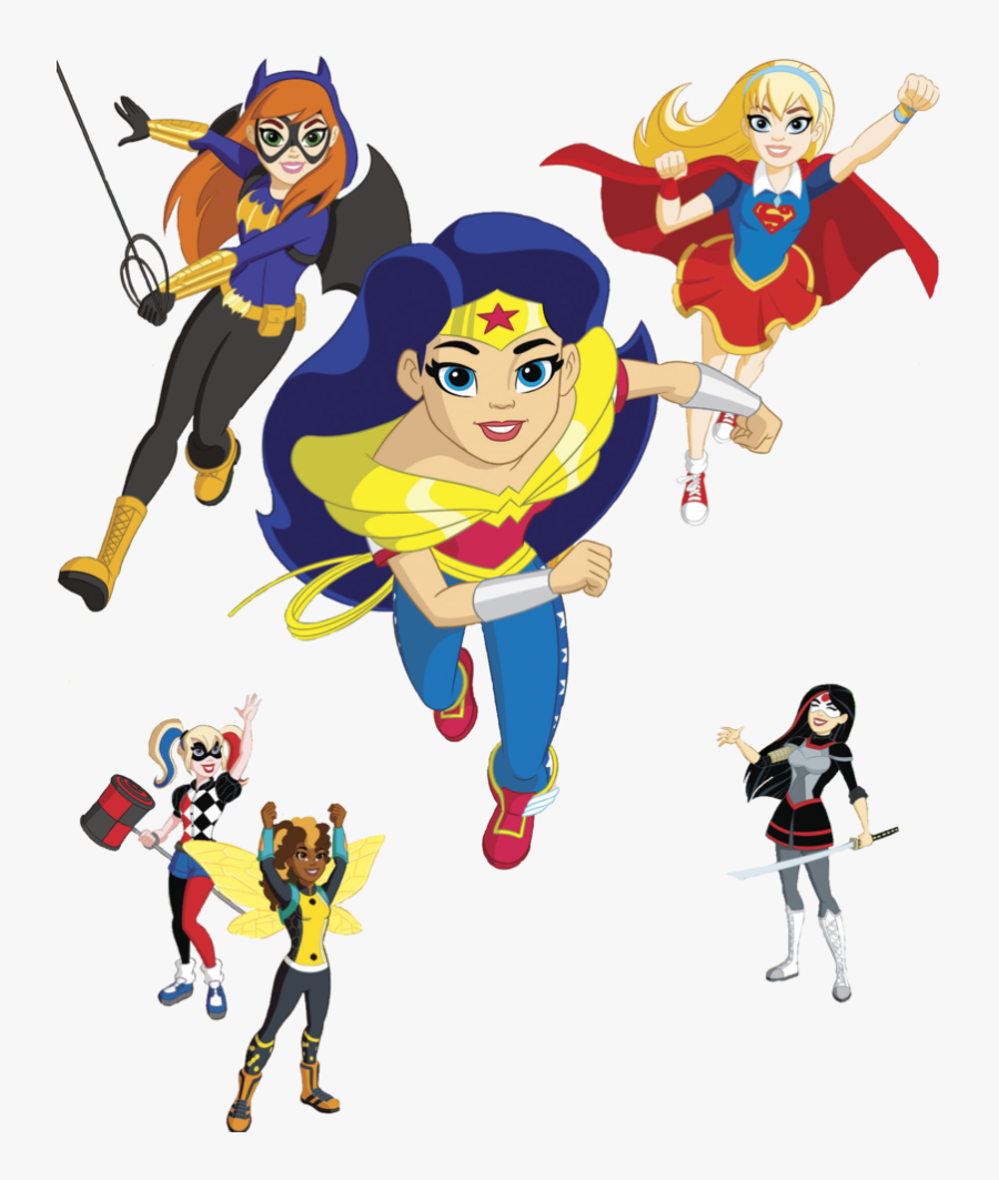 Dc Super Hero Girls Batgirl Wonder Woman Starfire Kara - Dc Superhero Girls Png, Transparent Clipart