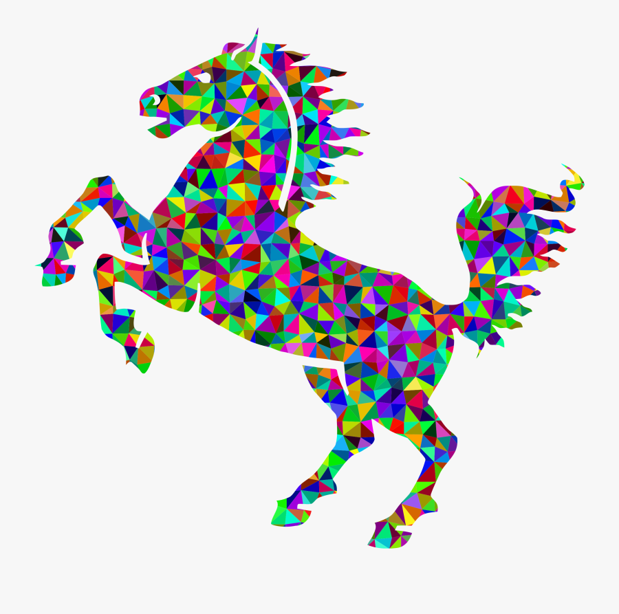 Clip Art Blue Horse, Transparent Clipart