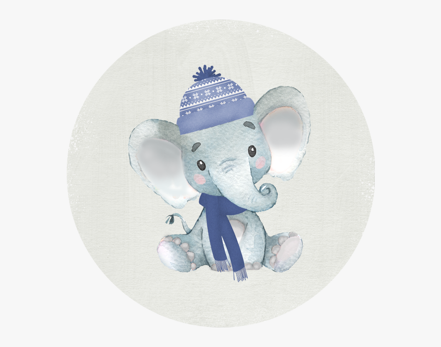 Teal Baby Elephant Purple, Transparent Clipart