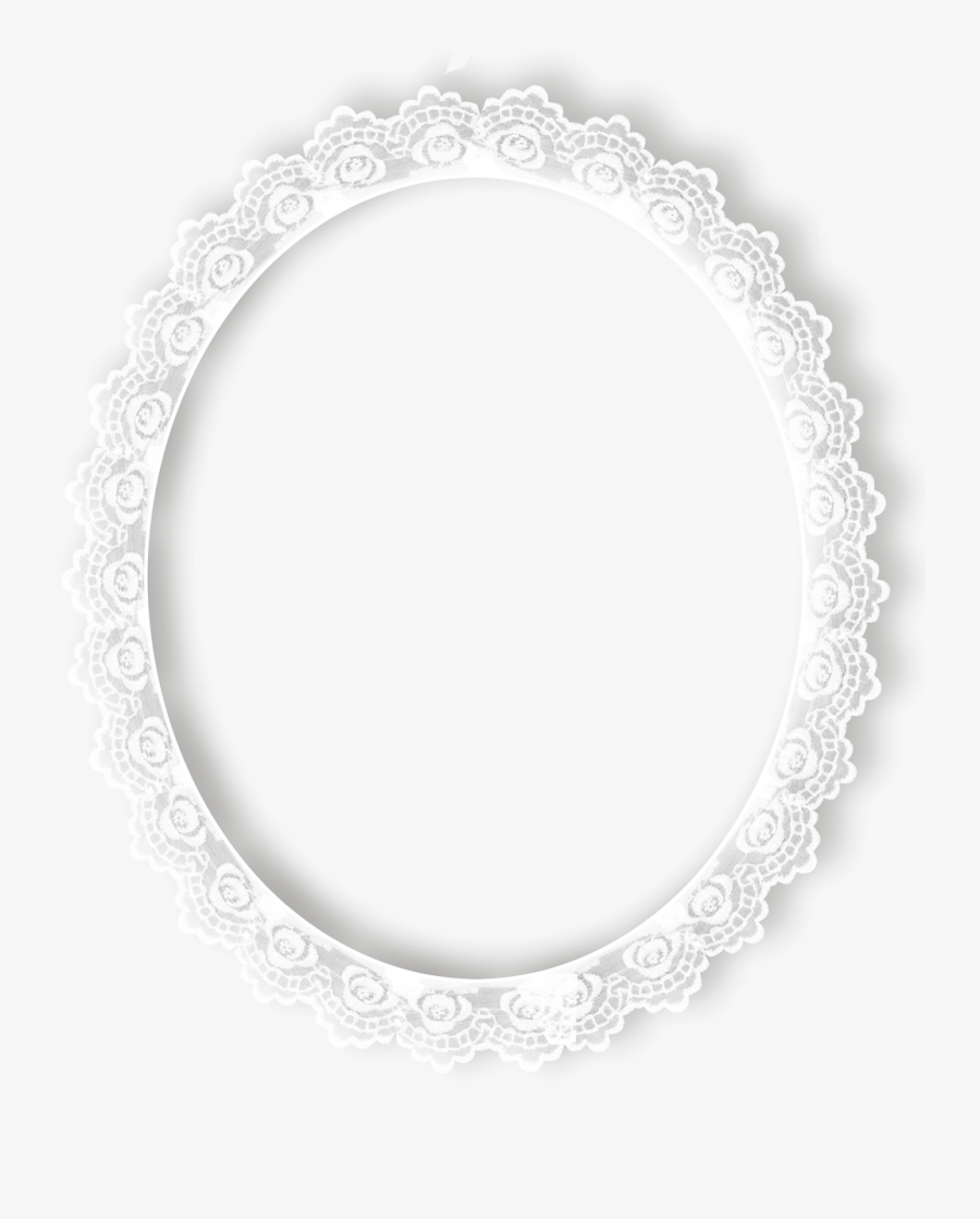 Frame White Sticker By - Белая Овальная Рамка Png, Transparent Clipart