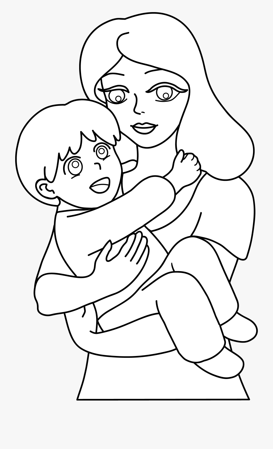 Mom Clipart Outline, Transparent Clipart