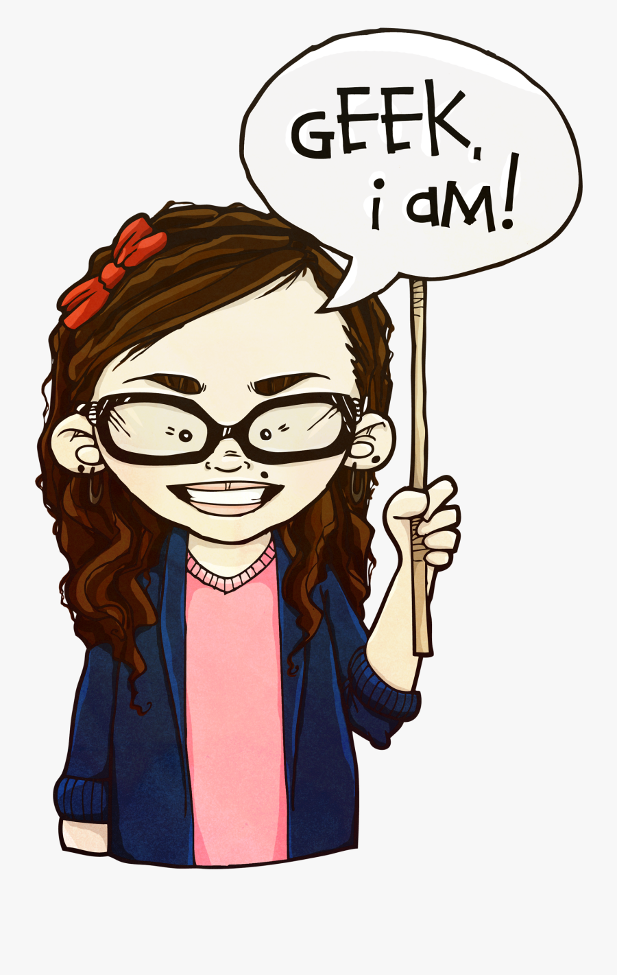 Geek, Transparent Clipart