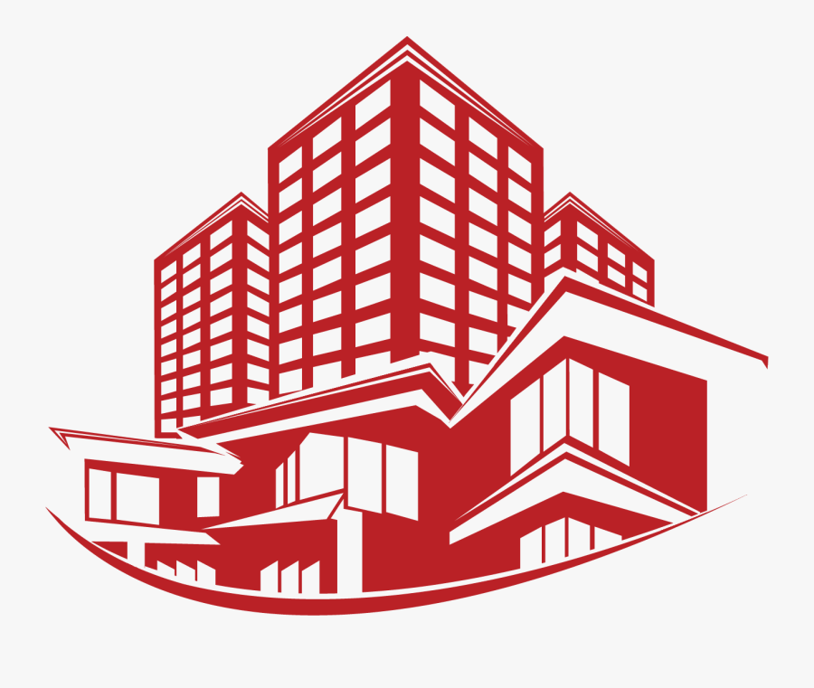 High-rise Building - Civil Engineering Building Logo, Transparent Clipart
